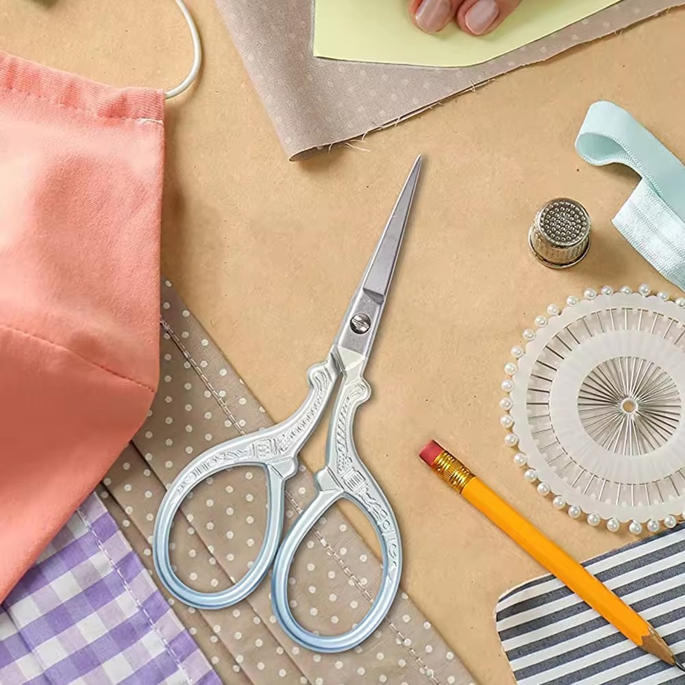 Elbow paper cutting custom printed office scissors
