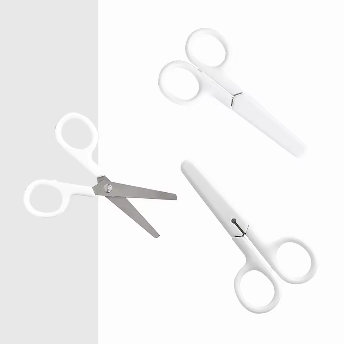 Paper Work Scissors White stainless steel paper cutting office scissors